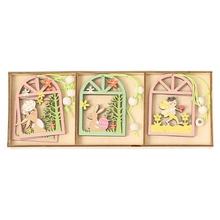 Set of 6 Easter Ornament Cartoon Animal Wooden Pendant Hanging Tags Seasonal Festival Home Decor Each included 3 Styles Style 3
Set of 6 Easter Ornament Cartoon Animal Wooden Pendant Hanging Tags Seasonal Festival Home Decor Each included 3 Styles Style 3