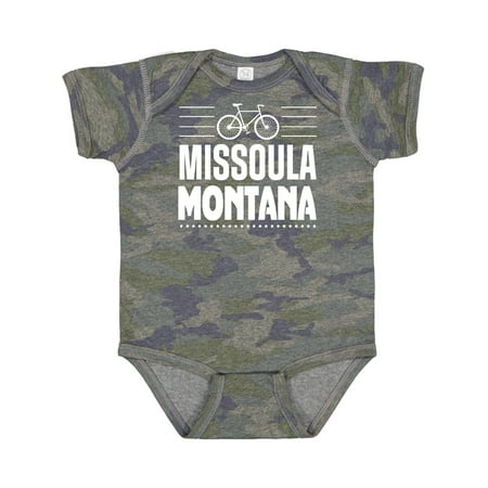 Inktastic Missoula Montana Biking Gift Baby Boy or Baby Girl Bodysuit