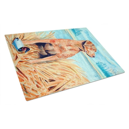 Caroline s Treasures Chesapeake Bay Retriever Glass Cutting Board Large