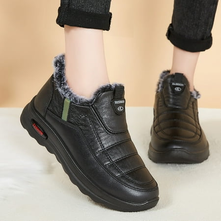Snow Boots Fashion Winter Snow Boots For Women Flat Bottom Non Slip Waterproof Solid Color Slip On Plush Warm And Comfortable
Snow Boots Fashion Winter Snow Boots For Women Flat Bottom Non Slip Waterproof Solid Color Slip On Plush Warm And Comfortable