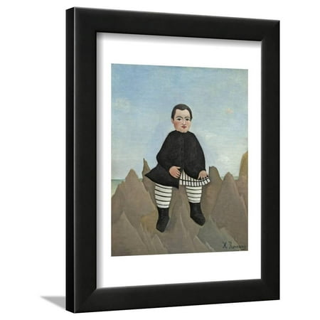 Boy on the Rocks, 1895-97 Framed Print Wall Art By Henri Rousseau