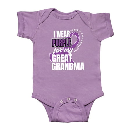 Inktastic Chronic Pain I Wear Purple For My Great Grandma Gift Baby Boy or Baby Girl Bodysuit
Inktastic Chronic Pain I Wear Purple For My Great Grandma Gift Baby Boy or Baby Girl Bodysuit