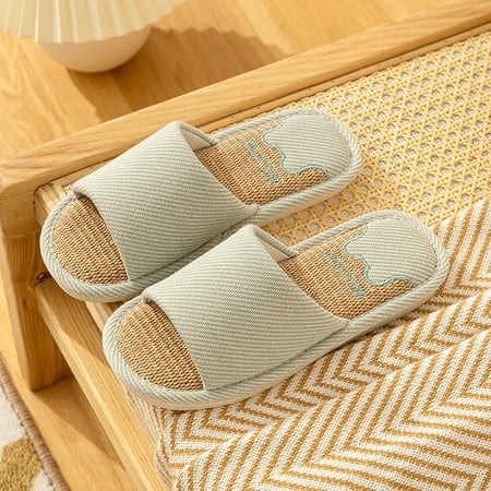 Cathalem I Do Slippers for Women Couple Models Shoes Non Slip Flip Flops Flax Slippers Indoor Happy Face Slippers for Women C 8.5
Cathalem I Do Slippers for Women Couple Models Shoes Non Slip Flip Flops Flax Slippers Indoor Happy Face Slippers for Women C 8.5