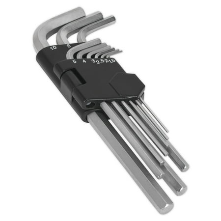 Sealey Ak7136 Hex Key Set 9Pc Long Metric