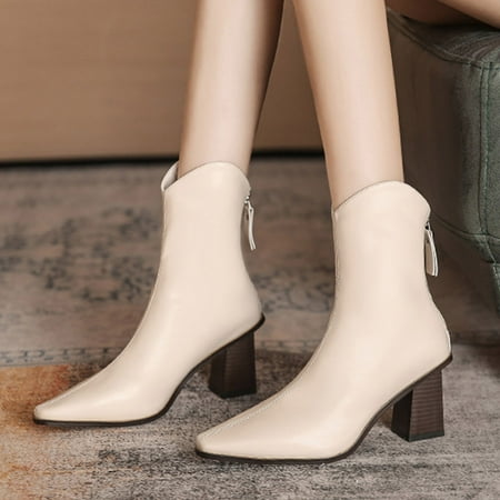 Fashion Autumn Women Ankle Boots Chunky Heel Middle Heel Pointed Back Zipper Simple Style Women Leather Boots Size 6 Dogs Boots for Women Women s Size 6m Boot Cute Boots Chunky Heel for Women Leather
Fashion Autumn Women Ankle Boots Chunky Heel Middle Heel Pointed Back Zipper Simple Style Women Leather Boots Size 6 Dogs Boots for Women Women s Size 6m Boot Cute Boots Chunky Heel for Women Leather