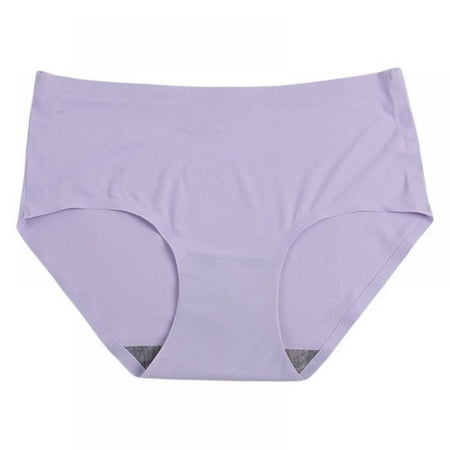 Popvcly Female Seamless Mid Waist Silk Panties Summer Comfortable Breathable Thin Briefs Pack of 1 Purple/XL
Popvcly Female Seamless Mid Waist Silk Panties Summer Comfortable Breathable Thin Briefs Pack of 1 Purple/XL