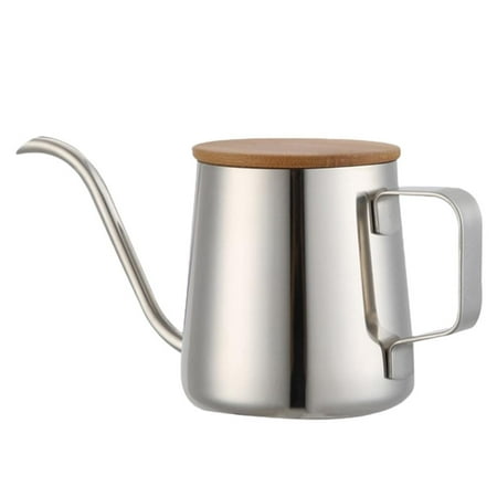 Long Narrow Coffee Pot Gooseneck Kettle Stainless steel material Kettle Pour Over Coffee And Tea Pot with Wooden Lid 350ml
Long Narrow Coffee Pot Gooseneck Kettle Stainless steel material Kettle Pour Over Coffee And Tea Pot with Wooden Lid 350ml