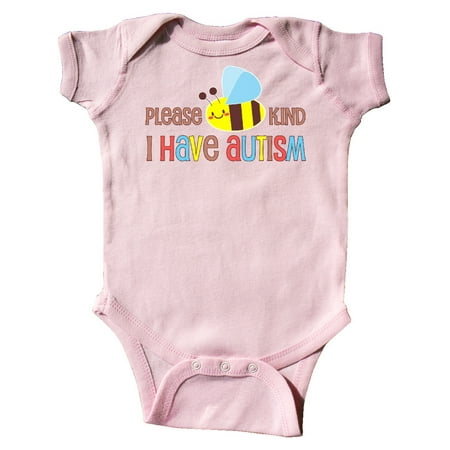 Inktastic Please Bee Kind I Have Autism Gift Baby Boy or Baby Girl Bodysuit