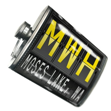 NEONBLOND Flask MWH Airport Code for Moses Lake WA