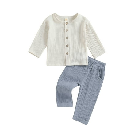 Bagilaanoe 2Pcs Baby Boys Pants Set Toddler Long Sleeve T-shirt Tops + Trousers 6M 12M 18M 24M 3T 4T Kids Casual Clothes
Bagilaanoe 2Pcs Baby Boys Pants Set Toddler Long Sleeve T-shirt Tops + Trousers 6M 12M 18M 24M 3T 4T Kids Casual Clothes