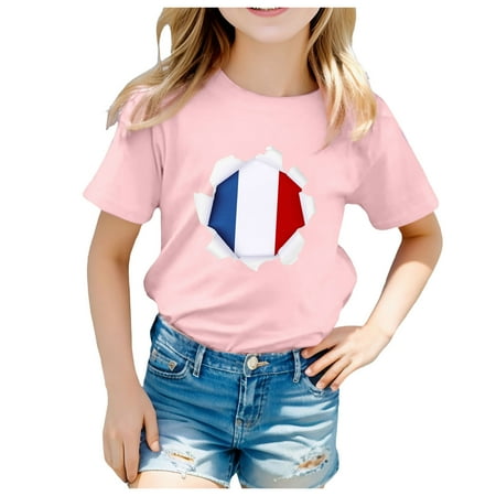 Kid T Shirts for Girls Printed Casual Short Sleeve Top Sports Leisure Skin-Friendly T Shirt Sports Baby Girl Clothes
Kid T Shirts for Girls Printed Casual Short Sleeve Top Sports Leisure Skin-Friendly T Shirt Sports Baby Girl Clothes