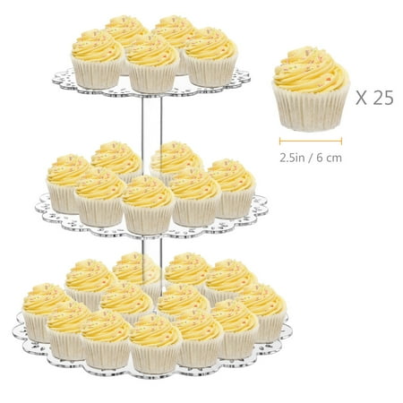 Cupcake Stand 3-Tier Round Acrylic Cupcake Display Stand Dessert Tower Pastry Stand for Wedding Birthday Theme Party
Cupcake Stand 3-Tier Round Acrylic Cupcake Display Stand Dessert Tower Pastry Stand for Wedding Birthday Theme Party