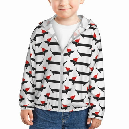 Lukts Christmas Dachshund Print Children s Long-Sleeved Sun Protection Clothing Hooded Sweatshirts for Boys and Girls Outdoor Sports-2 Years
Lukts Christmas Dachshund Print Children s Long-Sleeved Sun Protection Clothing Hooded Sweatshirts for Boys and Girls Outdoor Sports-2 Years