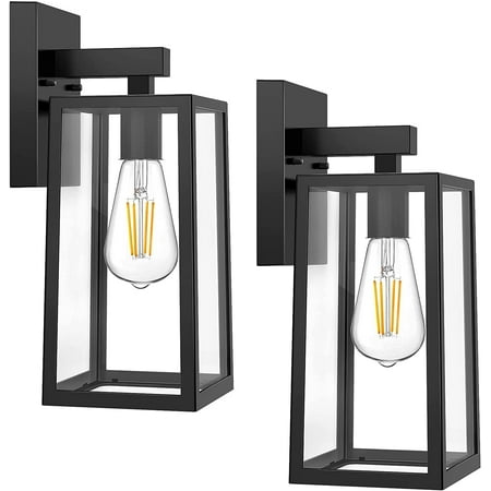 Lantern Exterior Waterproof Wall Sconce Light Fixtures Ivory White Porch Lights with Toughened Glass Shade Anti-Rust E26 Socket Front Door Wall Mount Lamp for Garage 2 Pack
Lantern Exterior Waterproof Wall Sconce Light Fixtures Ivory White Porch Lights with Toughened Glass Shade Anti-Rust E26 Socket Front Door Wall Mount Lamp for Garage 2 Pack