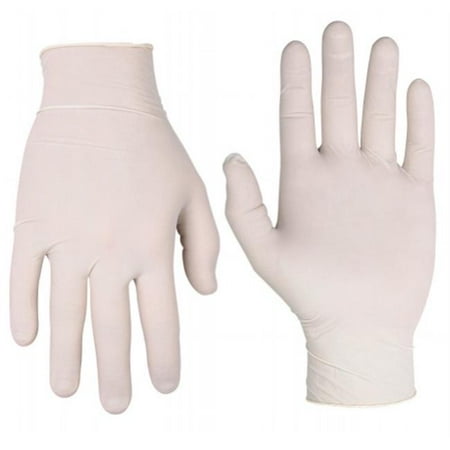 Pre Powdered Latex Displosable Gloves 10 Count
