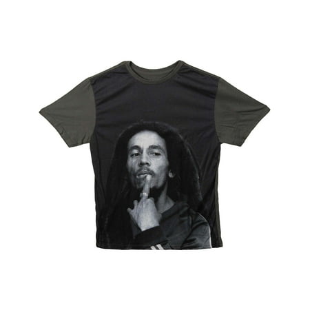 Bob Marley Men's Finger T-shirt Black