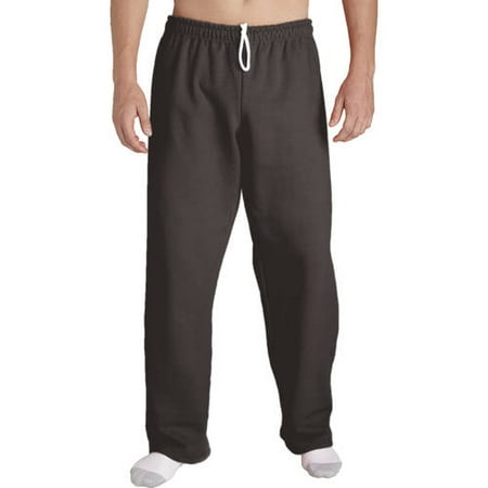 Gildan Big Men's Open Bottom Jersey Pant with Pocket, (Best Exercise Pants For Big Thighs)