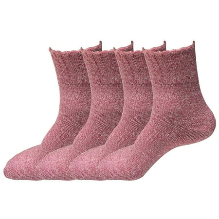 4 Pairs Womens Winter Casual Wool Blend Thick Knit Thermal Warm Crew Cozy Boot Socks Size 5-10
4 Pairs Womens Winter Casual Wool Blend Thick Knit Thermal Warm Crew Cozy Boot Socks Size 5-10