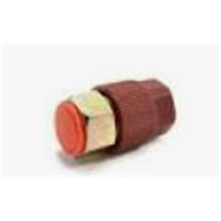 0.437-20 in. Straight Hi-Side Steel Retro Adapter with Red Cap & Core