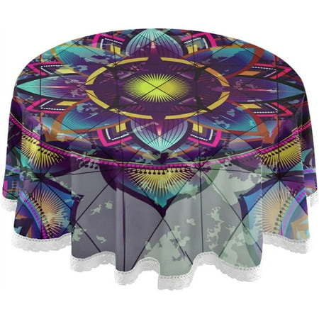 SKYSONIC Boho Mandala Round Tablecloth 60In Table Cover Water Resistant Spill Proof Large Table Cover for Indoor & Outdoor Family Gathering Dinner Hotel BBQ
SKYSONIC Boho Mandala Round Tablecloth 60In Table Cover Water Resistant Spill Proof Large Table Cover for Indoor & Outdoor Family Gathering Dinner Hotel BBQ
