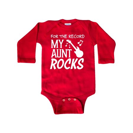 Inktastic For the Record My Aunt Rocks Gift Baby Boy or Baby Girl Long Sleeve Bodysuit
Inktastic For the Record My Aunt Rocks Gift Baby Boy or Baby Girl Long Sleeve Bodysuit