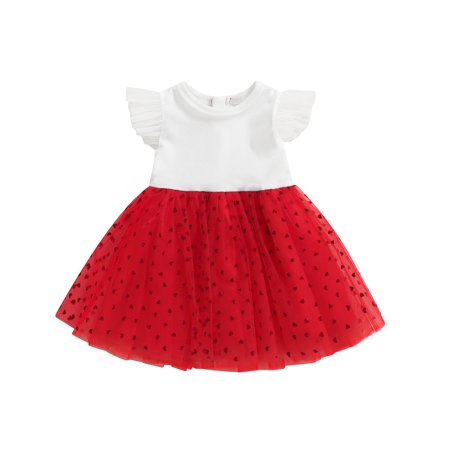1-5Y Little Girls Patchwork Mesh Princess Dress Heart Print Fly Sleeve One-Piece for Kids Infant Casual Wear
1-5Y Little Girls Patchwork Mesh Princess Dress Heart Print Fly Sleeve One-Piece for Kids Infant Casual Wear
