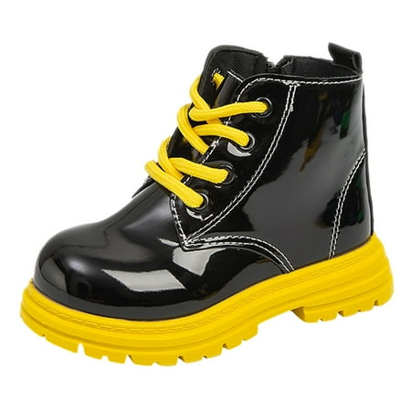 nsendm Female Shoes Toddler Bling Boots Kids and Comfortable Soft Sole Ankle Boots Small and Medium Boys and Girls Fashion Leather Lace up Boots Yellow 10
nsendm Female Shoes Toddler Bling Boots Kids and Comfortable Soft Sole Ankle Boots Small and Medium Boys and Girls Fashion Leather Lace up Boots Yellow 10