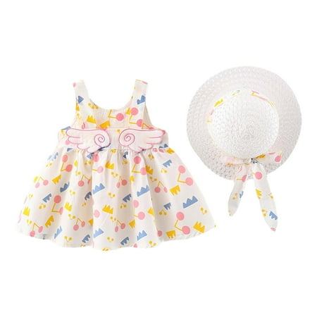 YFPWM Girl Two Piece Outfits Sweatshirt and Skirt Set Toddler Baby Girl Summer Cute Print Dress With Suspenders With Hat Pink 2-3 Years
YFPWM Girl Two Piece Outfits Sweatshirt and Skirt Set Toddler Baby Girl Summer Cute Print Dress With Suspenders With Hat Pink 2-3 Years