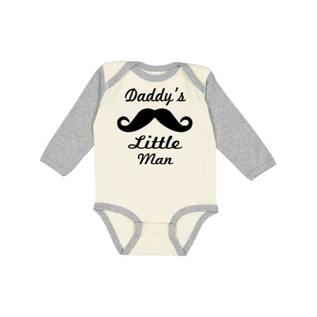 Inktastic Daddy s Little Man Gift Baby Boy Long Sleeve Bodysuit