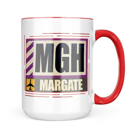 Neonblond Airportcode MGH Margate Mug gift for Coffee Tea lovers