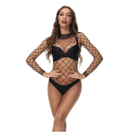 PAXLYH Sexy Womens Lingerie Fishnet Seamless Mesh Netting Chemise Hollow Out Babydoll Bodysuit Sleepwear Clothes
PAXLYH Sexy Womens Lingerie Fishnet Seamless Mesh Netting Chemise Hollow Out Babydoll Bodysuit Sleepwear Clothes