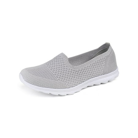 Sanviglor Womens Flats Slip-On Casual Shoes Knit Upper Sneakers Sports Lightweight Wide Width Sock Sneaker Breathable Comfort Walking Shoe Gray 4.5
Sanviglor Womens Flats Slip-On Casual Shoes Knit Upper Sneakers Sports Lightweight Wide Width Sock Sneaker Breathable Comfort Walking Shoe Gray 4.5