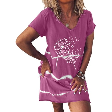 Niuer Womens Nightgown V Neck Nightshirts Short Sleeve Comfy Pajamas Sleep T Shirt Dress Casual Sleepwear Plus Size
Niuer Womens Nightgown V Neck Nightshirts Short Sleeve Comfy Pajamas Sleep T Shirt Dress Casual Sleepwear Plus Size