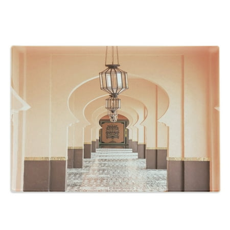 Moroccan Cutting Board Eastern Architecture Themed Interior Photo of Hallway Vista Decorative Tempered Glass Cutting and Serving Board in 3 Sizes by Ambesonne
Moroccan Cutting Board Eastern Architecture Themed Interior Photo of Hallway Vista Decorative Tempered Glass Cutting and Serving Board in 3 Sizes by Ambesonne