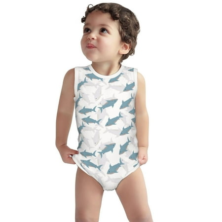 Vsdgher Party Shark Cute Print Baby Unisex Baby Cotton Sleeveless Bodysuits Soft and velvety comfortable and breathable
Vsdgher Party Shark Cute Print Baby Unisex Baby Cotton Sleeveless Bodysuits Soft and velvety comfortable and breathable