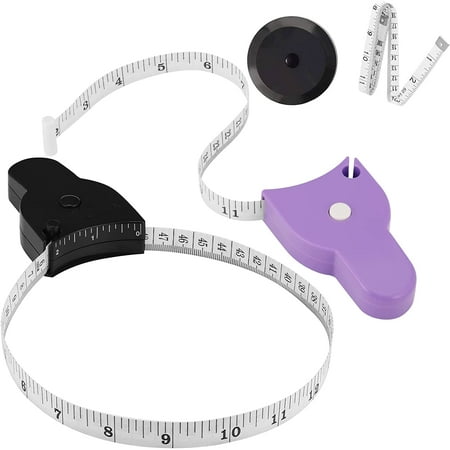 Body Tape Measure 4Pcs Measuring Tape for Body 60 Inch(150cm) Retractable Soft Body Measurement Tape for Weight Loss Fitness Tailoring Sewing Crafting Clothes Black+ Purple
Body Tape Measure 4Pcs Measuring Tape for Body 60 Inch(150cm) Retractable Soft Body Measurement Tape for Weight Loss Fitness Tailoring Sewing Crafting Clothes Black+ Purple