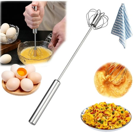 Stainless Steel Semi-Automatic Whisk Hand Push Rotary Whisk Blender Versatile Automatic Whisk Blender Egg Beater Whisk Kitchen Utensil For Blending & Whisking (L)
Stainless Steel Semi-Automatic Whisk Hand Push Rotary Whisk Blender Versatile Automatic Whisk Blender Egg Beater Whisk Kitchen Utensil For Blending & Whisking (L)