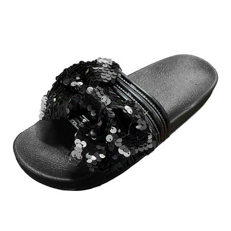 Women Shoes Flat Beach Slippers Fashion Shiny Flat Slippers Flashing Diamond Bow Knot Sandals
Women Shoes Flat Beach Slippers Fashion Shiny Flat Slippers Flashing Diamond Bow Knot Sandals