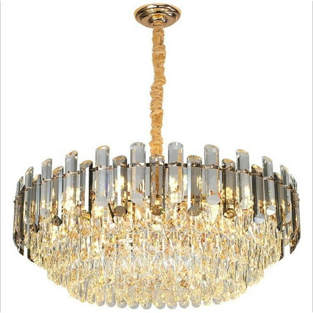 FINE MAKER Modern Crystal Chandelier Adjustable Height 8 Light Ceiling Pendant Light Fixture for Living Room Bedroom 24 Gold Metal Finish
FINE MAKER Modern Crystal Chandelier Adjustable Height 8 Light Ceiling Pendant Light Fixture for Living Room Bedroom 24 Gold Metal Finish