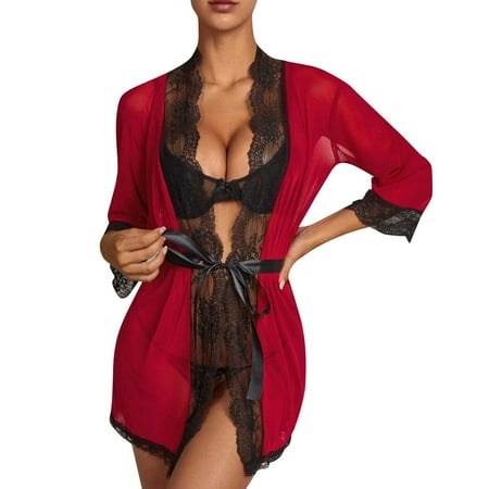 Women Exotic Lingerie Lace Nightgown Belt 2 PCS Fashion Leisure Spring Summer Daily Holiday Club Vacation Nightwear Underwear Valentine s Day Gift
Women Exotic Lingerie Lace Nightgown Belt 2 PCS Fashion Leisure Spring Summer Daily Holiday Club Vacation Nightwear Underwear Valentine s Day Gift