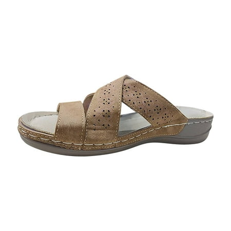 Tagold Women s Leisure Vacation Comfortable Hollow Open Toe Wedge Beach Sandals Brown 37
Tagold Women s Leisure Vacation Comfortable Hollow Open Toe Wedge Beach Sandals Brown 37