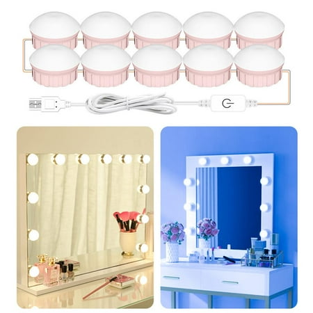 Professional Vanity Lights for Mirror USB Adjustable Makeup 3-Color Dimmable Brightness 5V Light Mirror Lights for Makeup Vanity
Professional Vanity Lights for Mirror USB Adjustable Makeup 3-Color Dimmable Brightness 5V Light Mirror Lights for Makeup Vanity