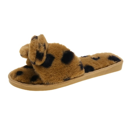 iOPQO Women s slipper Women Slip-On Furry Flat Home Leopard Bow Open Toe Keep Warm Slippers Shoes home leopard print open toe Yellow 41
iOPQO Women s slipper Women Slip-On Furry Flat Home Leopard Bow Open Toe Keep Warm Slippers Shoes home leopard print open toe Yellow 41
