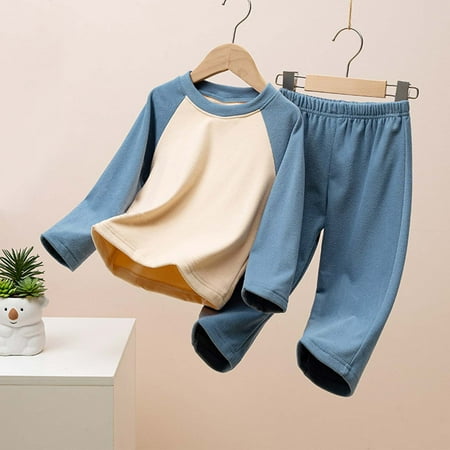 Lilgiuy Boys Girls Pajama Pants Sets Winter Solid Color Long Sleeve 2 Piece Thicken Warm Kids Pajamas Top and Bottom Suit Home Wear Blue(18M-10Y)
Lilgiuy Boys Girls Pajama Pants Sets Winter Solid Color Long Sleeve 2 Piece Thicken Warm Kids Pajamas Top and Bottom Suit Home Wear Blue(18M-10Y)
