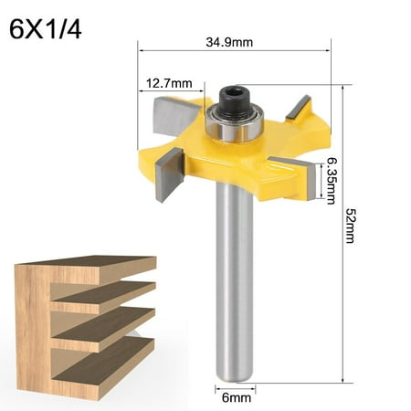 GLFILL T Type Router Bit 6mm Shank Wood Milling Cutter With Bearing for Woodworking
GLFILL T Type Router Bit 6mm Shank Wood Milling Cutter With Bearing for Woodworking