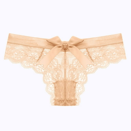 Lopecy-Sta Women s Fashion Sexy Lace Flower Transparent Gauze Bow Low Waist G-string Pants Panties Thong Discount Clearance Thongs for Women Pack Mother s Day Gifts Beige
Lopecy-Sta Women s Fashion Sexy Lace Flower Transparent Gauze Bow Low Waist G-string Pants Panties Thong Discount Clearance Thongs for Women Pack Mother s Day Gifts Beige