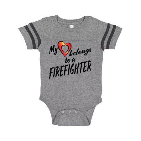Inktastic My Heart Belongs to a Firefighter with Red Heart Gift Baby Boy or Baby Girl Bodysuit
Inktastic My Heart Belongs to a Firefighter with Red Heart Gift Baby Boy or Baby Girl Bodysuit
