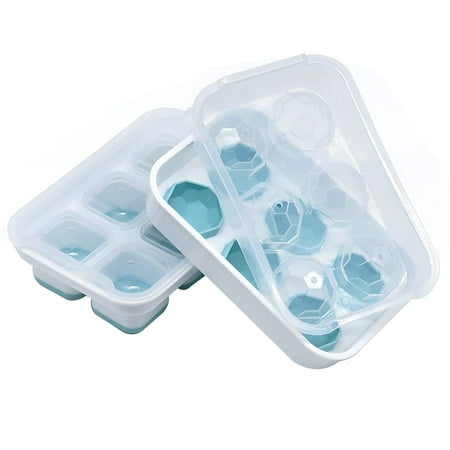Large Ice-Cube Trays with Lids Silicone Combo Big Square Cocktails Ice-Cube Tray & Sphere Whiskey Ice Ball Blue 2Pcs
Large Ice-Cube Trays with Lids Silicone Combo Big Square Cocktails Ice-Cube Tray & Sphere Whiskey Ice Ball Blue 2Pcs
