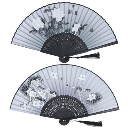 Senjay Chinese Fan 2pcs Hand Fan Bamboo Black Bones Flower Pattern Retro Style Decorative Folding Fan For Performance Decoration Gift Bamboo Fan
Senjay Chinese Fan 2pcs Hand Fan Bamboo Black Bones Flower Pattern Retro Style Decorative Folding Fan For Performance Decoration Gift Bamboo Fan