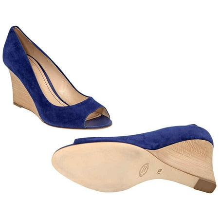 Tods Womens Wedge Bluette Brand Size 41.5 ( US Size 11.5 )